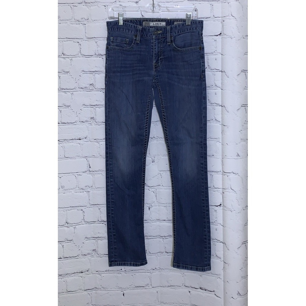 BKE Aaron Jeans Mens Size 30R 30x30 Slim Fit Stretch Blue Denim